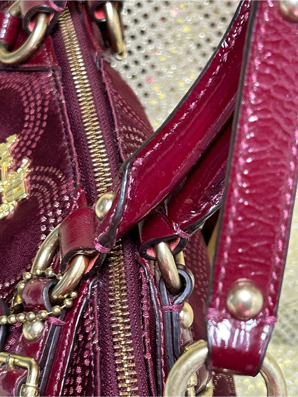 Coach Madison Sophia Satchel with Top Handles Approx. 15 x 10 x 3 - Picture 7 of 17